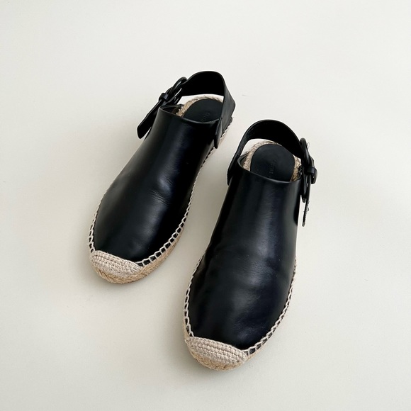 Celine Espadrilles Slingback Slides Black 37 - Picture 3 of 8